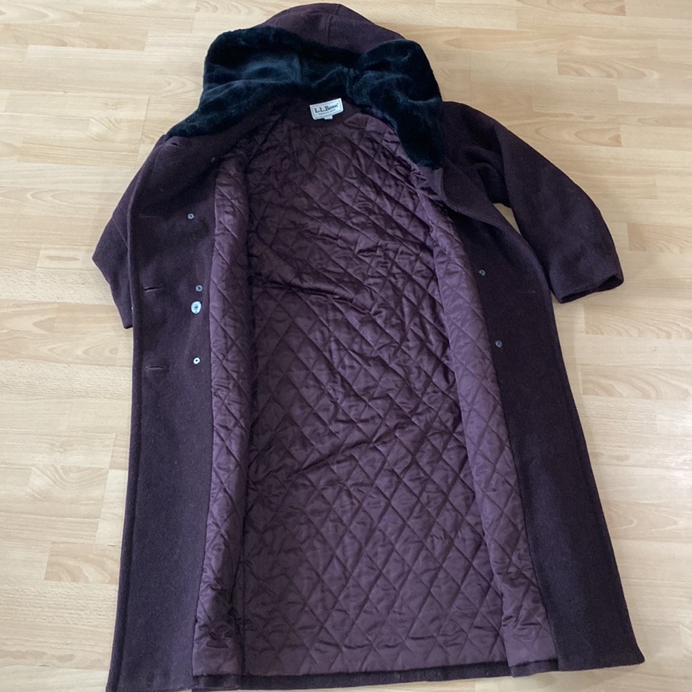 L.L. Bean full length pea coat trench - Picture 5 of 11